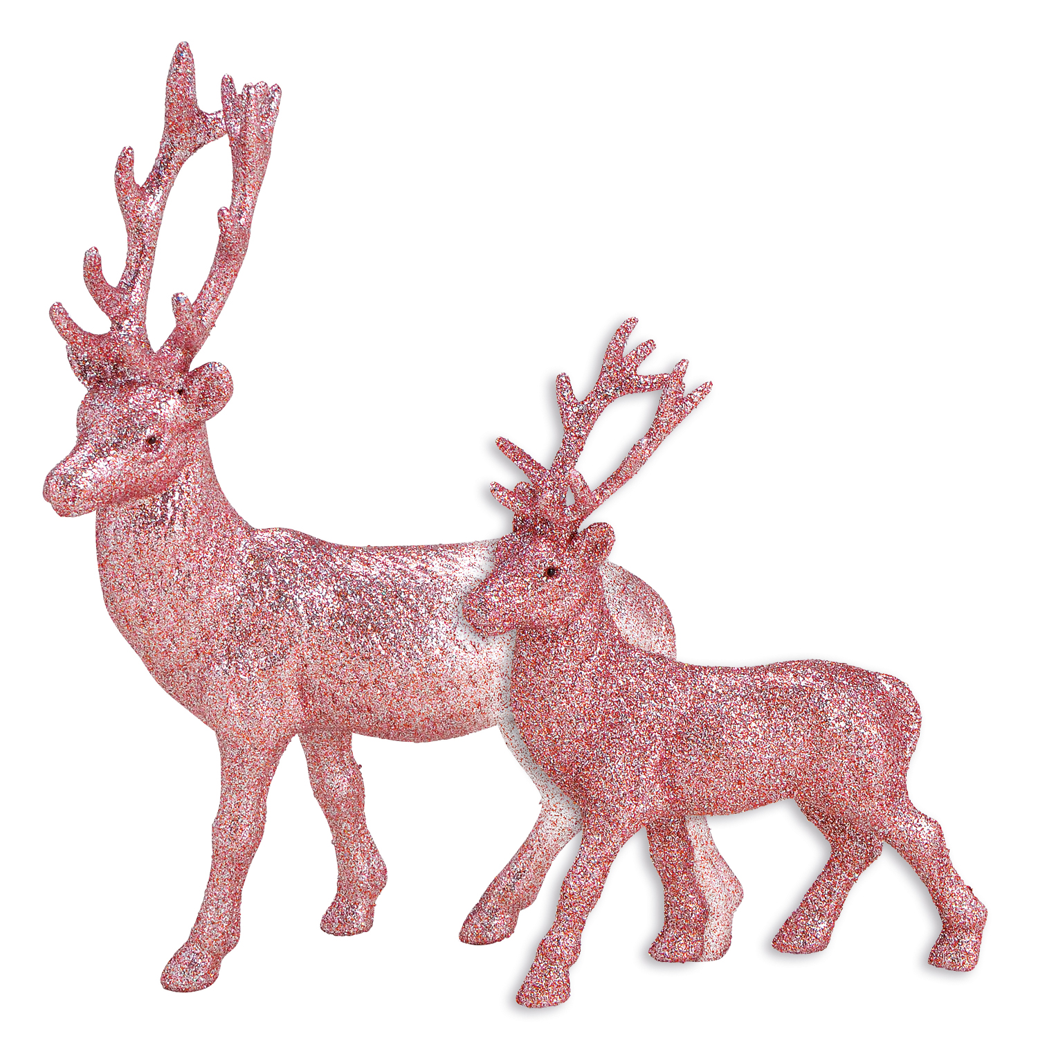 Hirsch mit Glitter aus ® Pink ROMODO Kunststoff –