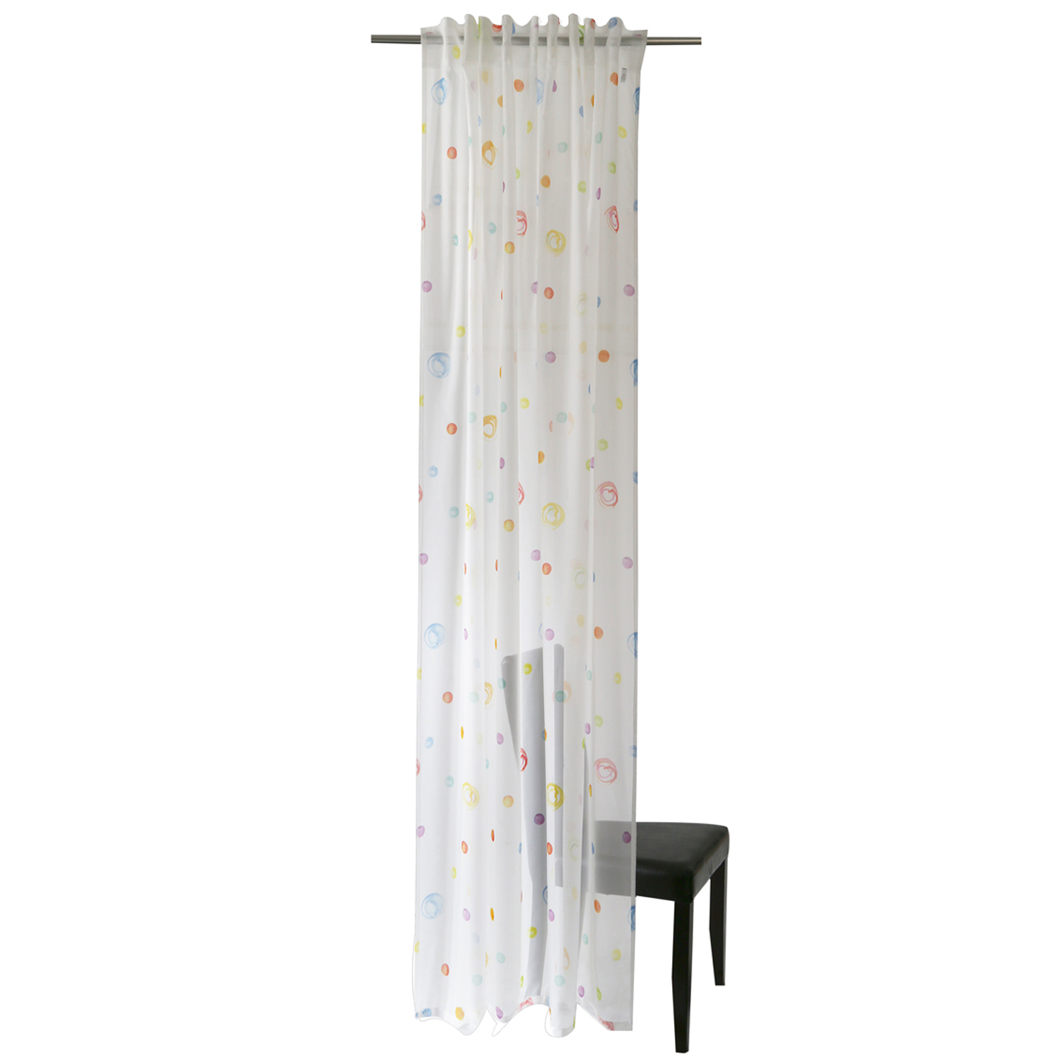 HOMING Vorhang mit verdeckten multicolor ROMODO – Bubble ® Schlaufen
