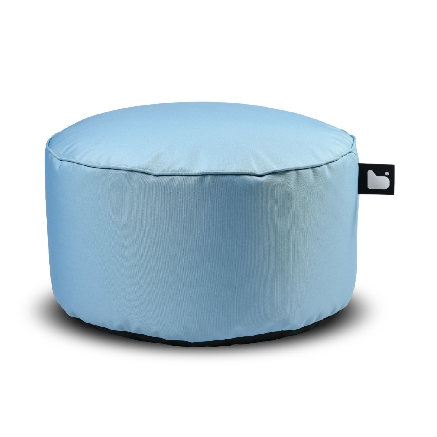 b-bag Extreme Lounging Sitzhocker b-poufe Outdoor Sea Blue Outdoor-Sitzhocker aus Polyestergewebe