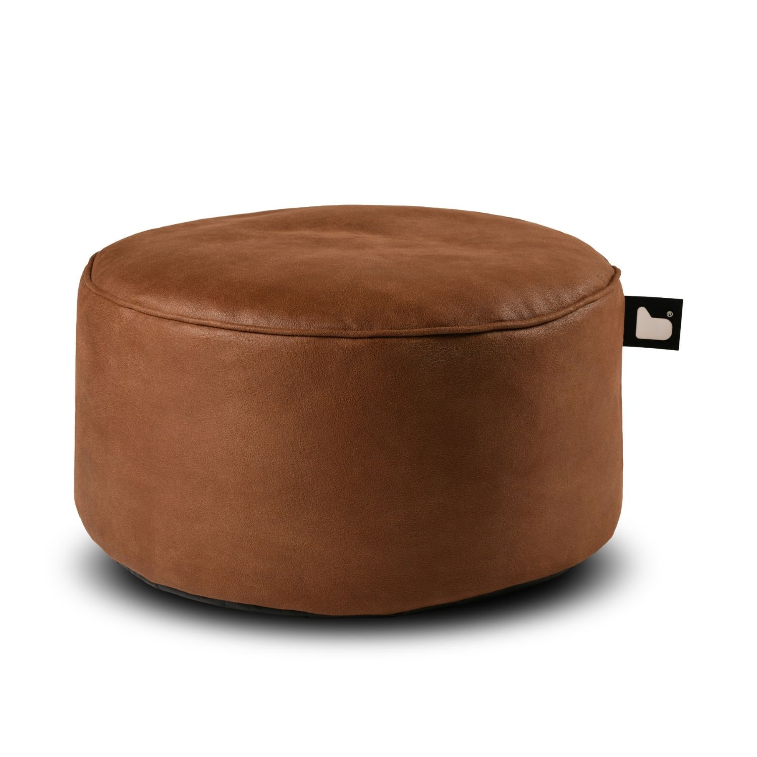 b-bag Extreme Lounging Sitzhocker b-poufe Wildleder Chestnut Hocker aus Kunstleder in Wildlederoptik