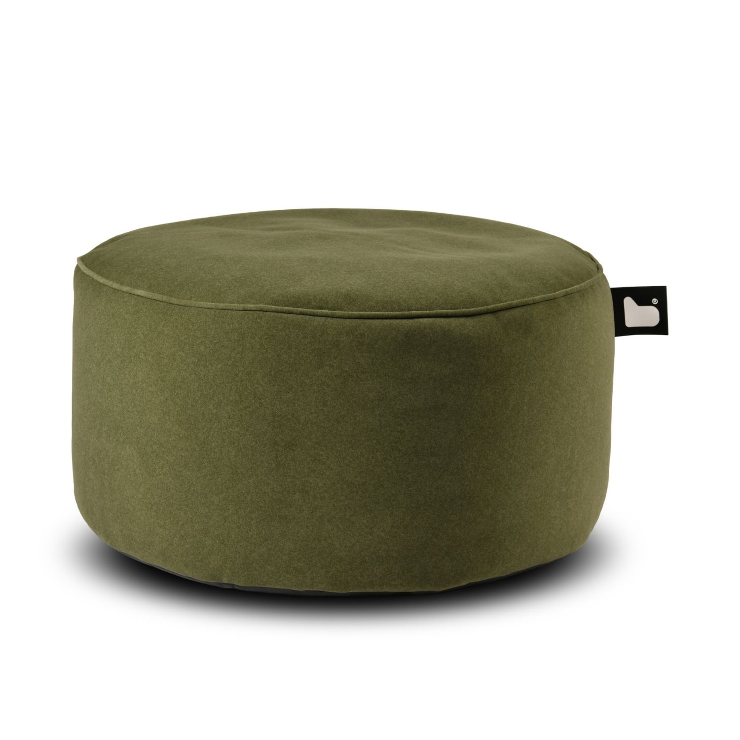 b-bag Extreme Lounging Sitzhocker b-poufe Wildleder Moss Hocker aus Kunstleder in Wildlederoptik