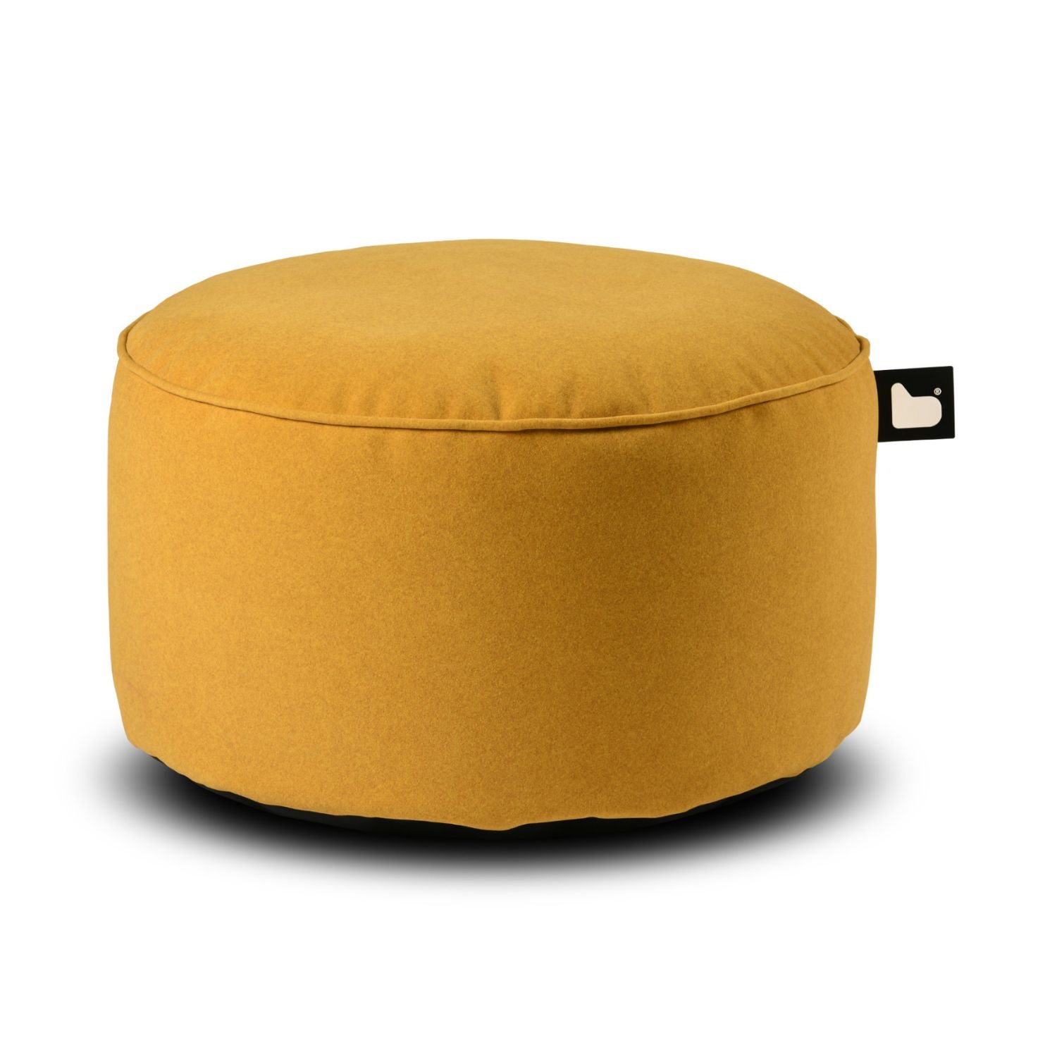 b-bag Extreme Lounging Sitzhocker b-poufe Wildleder Mustard Hocker aus Kunstleder in Wildlederoptik