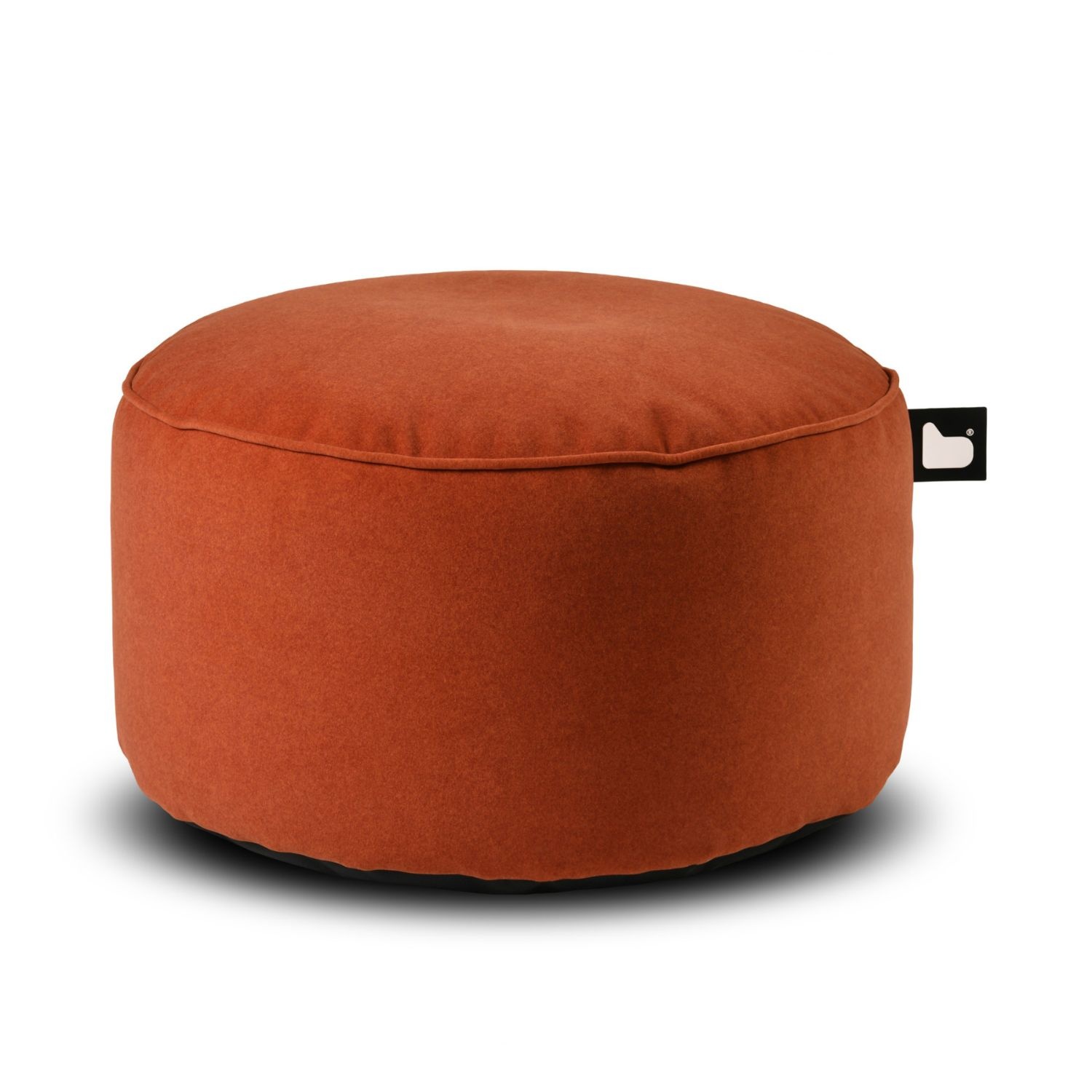 b-bag Extreme Lounging Sitzhocker b-poufe Wildleder Rust Hocker aus Kunstleder in Wildlederoptik