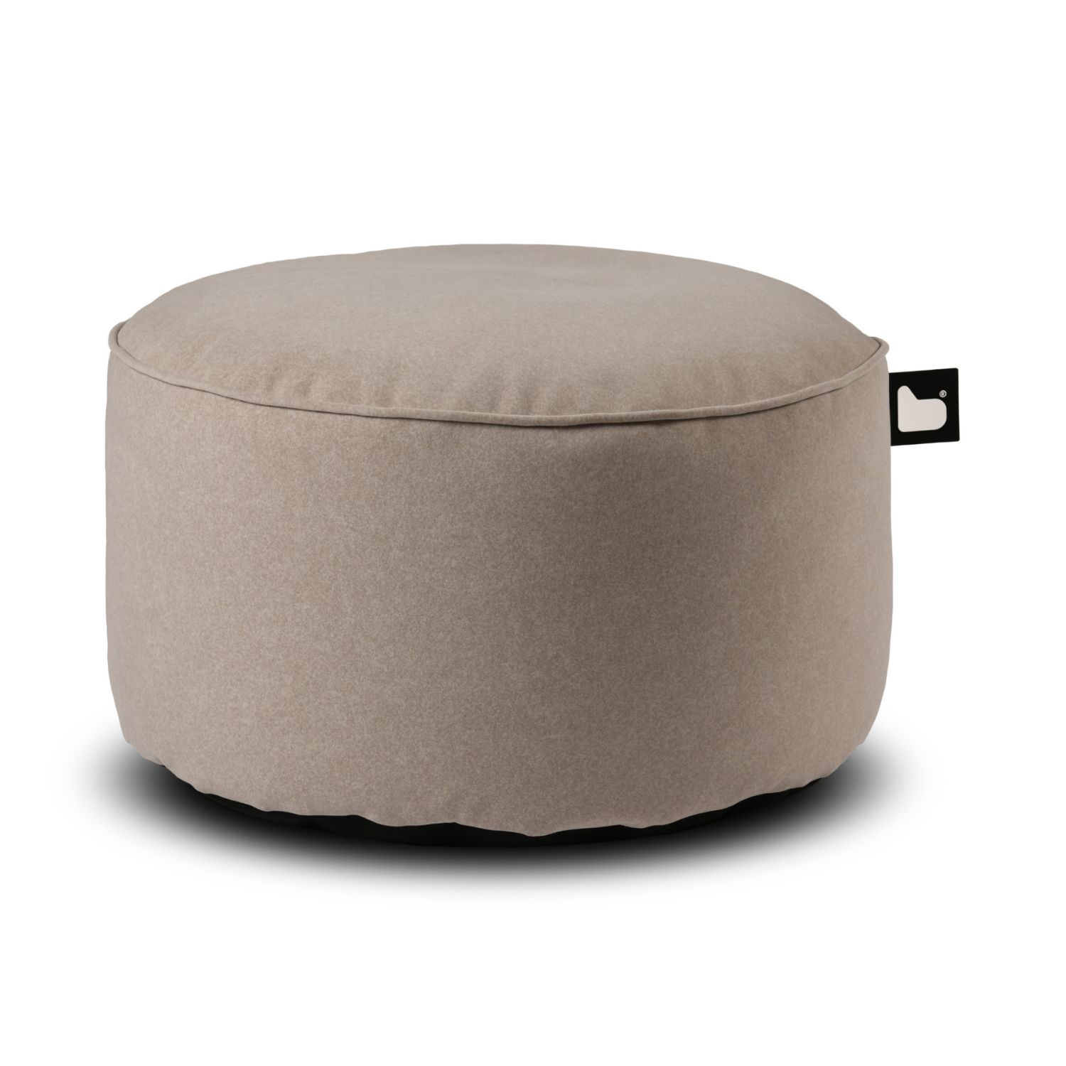 b-bag Extreme Lounging Sitzhocker b-poufe Wildleder Stone Hocker aus Kunstleder in Wildlederoptik