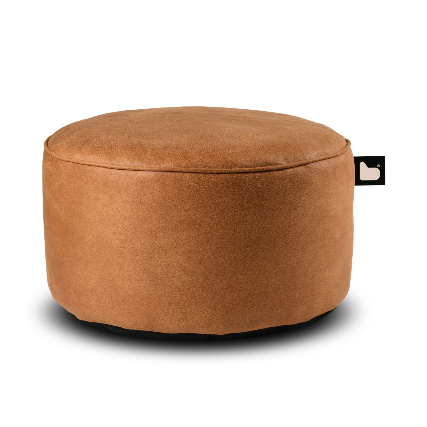 b-bag Extreme Lounging Sitzhocker b-poufe Wildleder Tan Hocker aus Kunstleder in Wildlederoptik