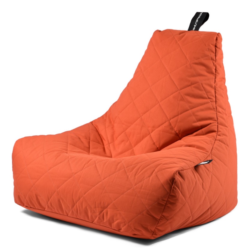 b-bag extreme lounging Sitzsack mighty-b Orange - Quilted In & Outdoor wasserabweisend