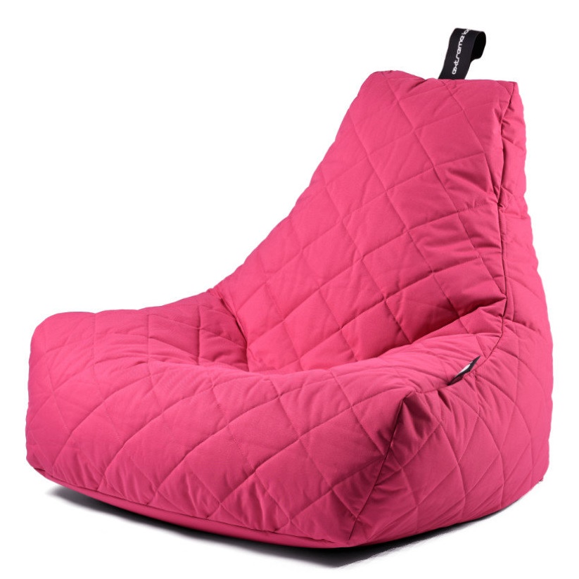 b-bag extreme lounging Sitzsack mighty-b Pink - Quilted In & Outdoor wasserabweisend