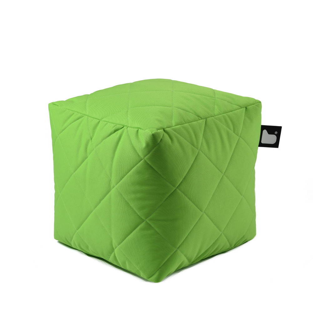 b-box extreme lounging Sitzwürfel Lime - Quilted In & Outdoor wasserabweisend