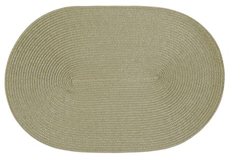 45x30 cm oval textiles ecru Platzset trends Polypro stuco Set – ® ROMODO 4er Tischset