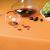 Tischdecke Leinenoptik mit Fleckschutz apricot 100x100cm #1