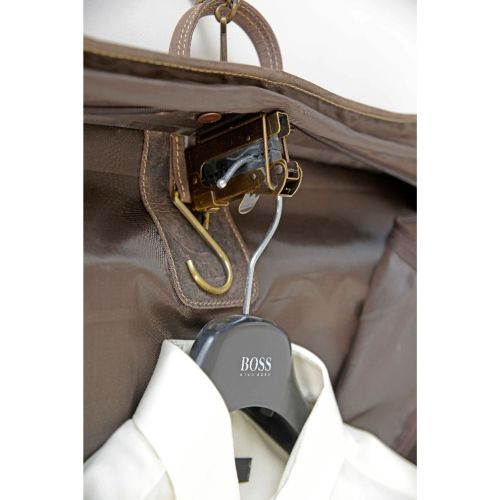 ALPENLEDER Garment bag AMMERSEE Koffee Abnehmbarer Schulterriemen, wasserabweisendes Innenfutter