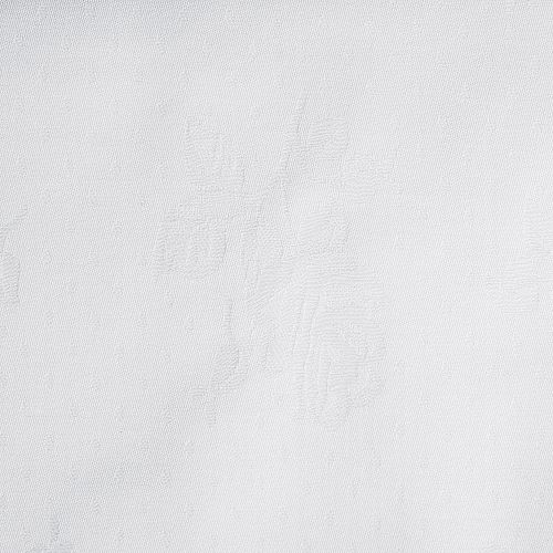 Damasttischdecke Rosenmuster weiß 80x80cm 