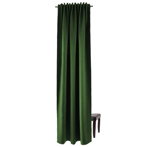 HOMING Vorhang mit verdeckten ® – Schlaufen Galdin grün ROMODO